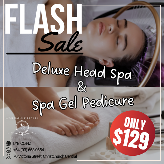 Flash Sale: Deluxe Head Spa & Spa Gel Pedicure