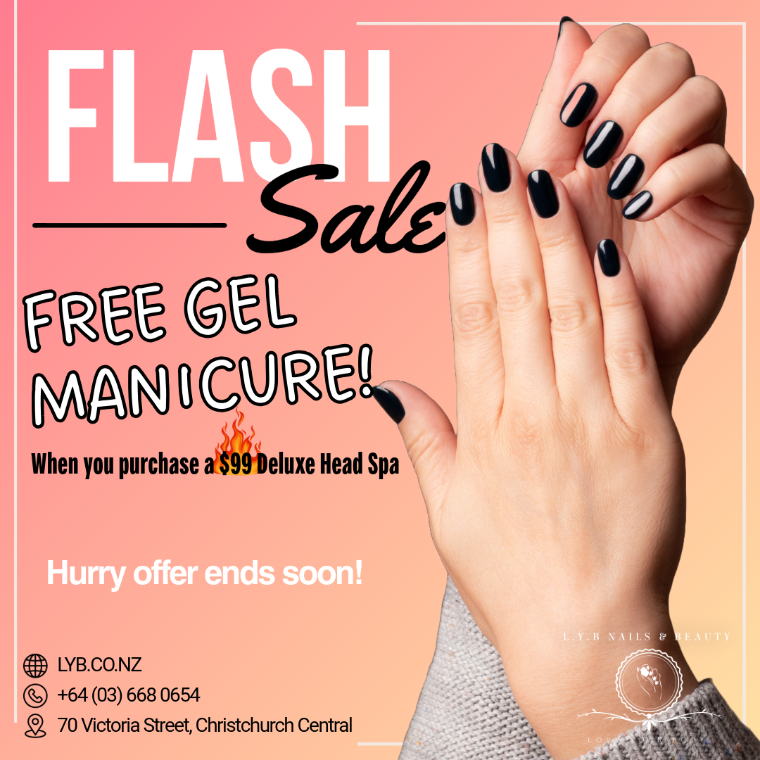 Flash Sale: Deluxe Head Spa & Free Gel Manicure